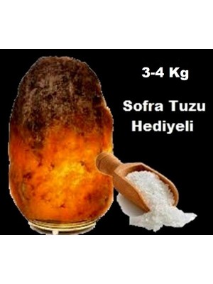 Alpi Alp-I Çankırı Doğal Tuz Lambası 3/4 kg Ağırlığında  1 kg Çankırı Sofra Tuzu Hediyeli