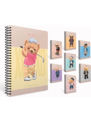 Gıpta Xoxo Spiralli Karton Kapak A6 80YP. Çizgilii Defter