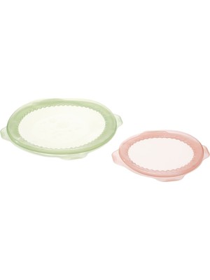Yiyecek Koruyucu, Pembe-Yeşil, 2 Parça