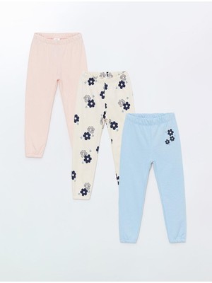 Lcw Kids  Beli Lastikli Baskılı Kız Çocuk Eşofman Alt 3'lü