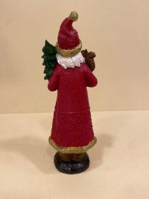 Yılbaşı Noel Baba Sincaplı Çam Ağaçlı 25 cm