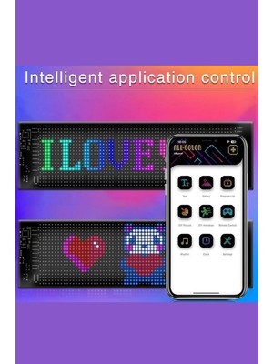 Wearfitpro LED Matrix Panel Dijital Ekran Kumandalı App Kontrollü LED Ekran