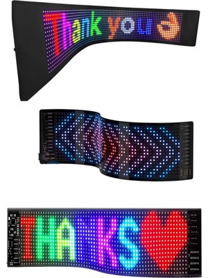 Wearfitpro LED Matrix Panel Dijital Ekran Kumandalı App Kontrollü LED Ekran