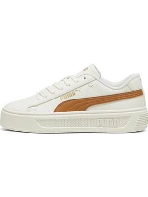 Puma 39075812 Smash Platform V3 Warm Whıte Kadın Sneaker