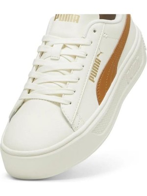 Puma 39075812 Smash Platform V3 Warm Whıte Kadın Sneaker