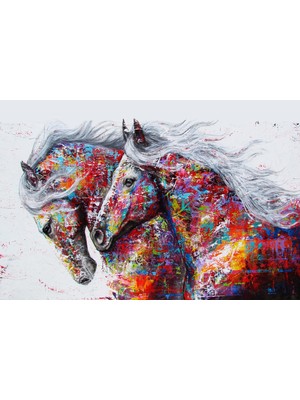 Aden Dekoratif At Görseli Kanvas Tablo