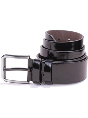 Dagoster DMK26-456 Siyah Rugan 4.5 cm Suni Deri Erkek Kemer