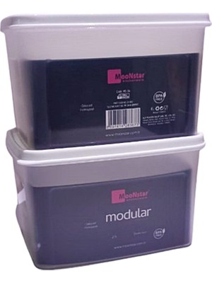 Geseus Moonstar Süzgeçli Peynir Saklama Kabı 2 Lt x 2ADET Bpa FREE-MS06