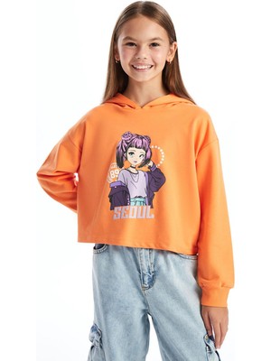 Lcw Kids Kapüşonlu Kız Çocuk Sweatshirt