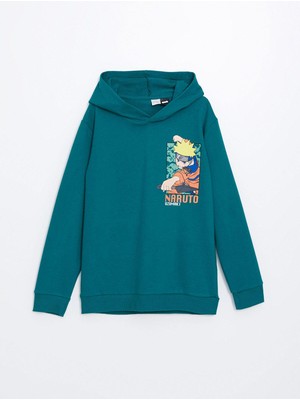 LC Waikiki Lc Waıkıkı  Kapüşonlu Naruto Baskılı Erkek Çocuk Sweatshirt