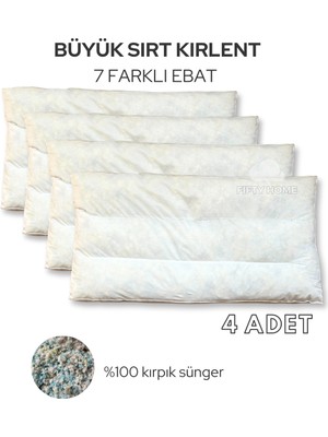 Fifty Home 4lü Büyük Sırt Kırlent Iç Dolgu - 7 Farklı Ebat - Koltuk Sırt Kırlenti