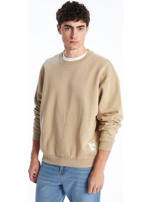 Xsıde Bisiklet Yaka Uzun Kollu Baskılı Erkek Sweatshirt