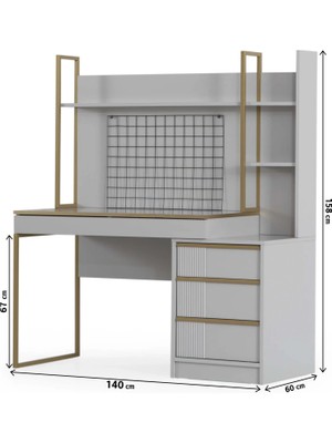 Elegant Çekmeceli Üniteli Genç Odası Çalışma Masası