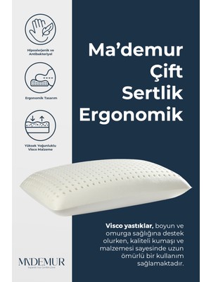 MADEMUR Iki Yüzeyi Farklı Sertlikte Vısco Yastık 60X40X15 cm