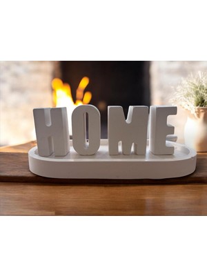 Bilby Stantlı Home Yazılı Biblo