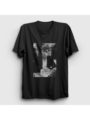 Presmono Unisex Siyah Magnus Carlsen Büyükusta Satranç T-Shirt