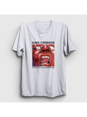 Presmono Unisex Beyaz In The Court Of The Crimson King T-Shirt