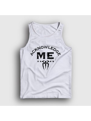 Presmono Unisex Beyaz Acknowledge Me Wwe Roman Reigns Atlet