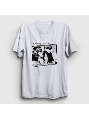 Presmono Unisex Beyaz Goo Sonic Youth T-Shirt