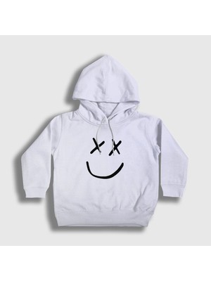 Presmono Unisex Çocuk Beyaz Logo Louis Tomlinson Kapüşonlu Sweatshirt