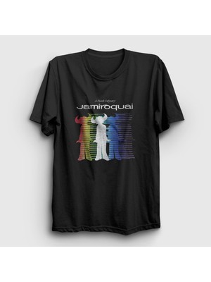 Presmono Unisex Siyah Logo Jamiroquai T-Shirt