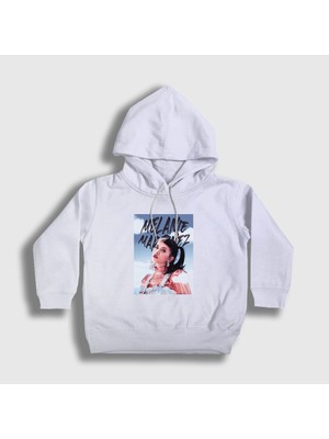 Presmono Unisex Çocuk Beyaz The Sky Poster Melanie Martinez Kapüşonlu Sweatshirt
