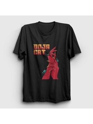 Presmono  Siyah Scarlet Müzik Doja Cat T-Shirt