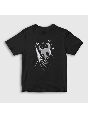Presmono  Çocuk Siyah Nail Oyun Hollow Knight T-Shirt