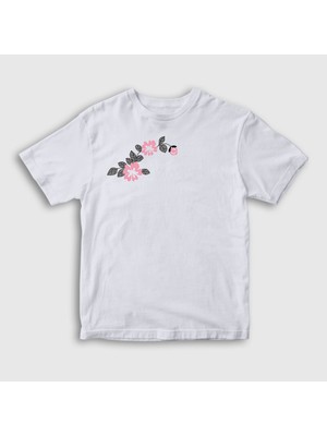 Presmono  Çocuk Beyaz Marinette Dupain Cheng Mucize Uğur Böceği Miraculous Ladybug T-Shirt