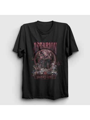 Presmono  Siyah Astarion Vampire Oyun Baldur's Gate T-Shirt