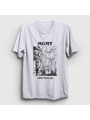 Presmono  Beyaz Little Dark Age Rock Mgmt T-Shirt