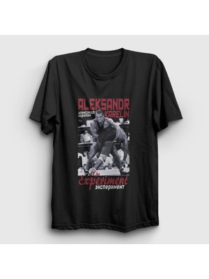 Presmono  Siyah Experiment Ufc Mma Güreş Aleksandr Karelin T-Shirt