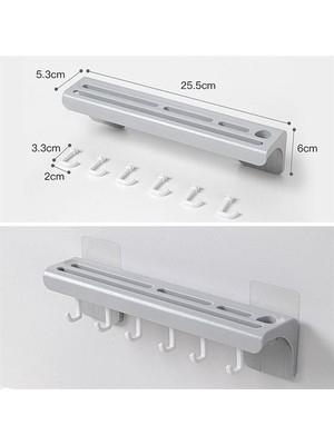 Pratik Çoklu Bıçak Askısı Mutfak Bıçak Düzenleyici Organizer Dayanıklı Bı - MCT2727-1036