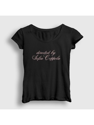 Presmono Kadın Siyah Written And Directed By Sofia Coppola T-Shirt