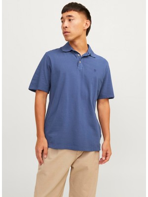 Jack & Jones Polo Yaka Koyu Mavi Erkek T-Shirt Jprbluwıllıam Wash Ss Polo Sn