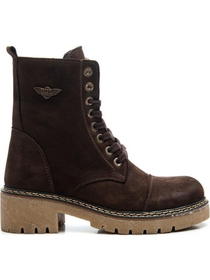 Bulldozer 220520 Kahve Nubuk Kadın Bot