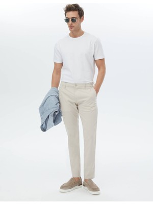 Kip Vizon Dokuma Slim Fit Casual Pantolon