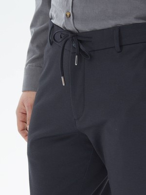 Lacivert Örme Jogging Fit Casual Pantolon