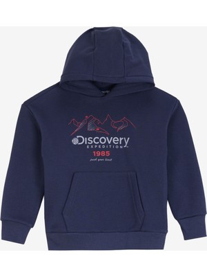 Discovery Expedition Baskılı Erkek Çocuk Lacivert Sweatshırt D4WB-SWT3076