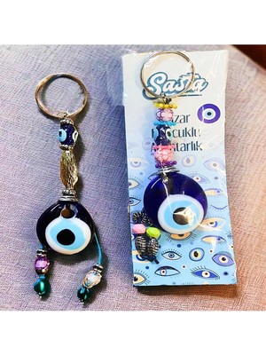 GENC DIJITAL BASKI Nazar Boncuklu Anahtarlık