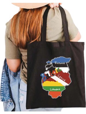 Syoosniq Kosta Rika Swaziland Mauritius Niue Palau Papua Rwanda Aziz Kitt Tuvalu Bakım Daire Flag Shopper Kanvas Tote Çanta Tote Çanta (Yurt Dışından)