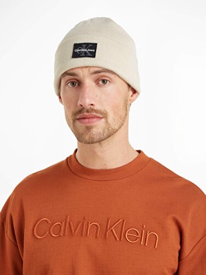 Calvin Klein Mono Logo Patch Beanıe