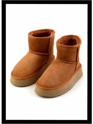 Bambi Taba Süet   Kadın Bot & Bootie K02665703502