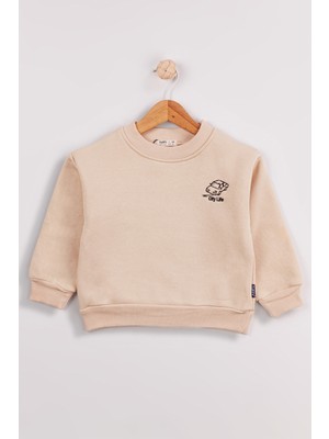 Harika Kids Erkek Çocuk 2'li Paket Kalın Arkası Baskılı  Sweatshirt