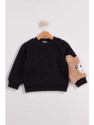 Harika Kids Erkek Çocuk 2'li Paket Kalın Arkası Baskılı  Sweatshirt