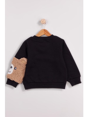 Harika Kids Erkek Çocuk 2'li Paket Kalın Arkası Baskılı  Sweatshirt