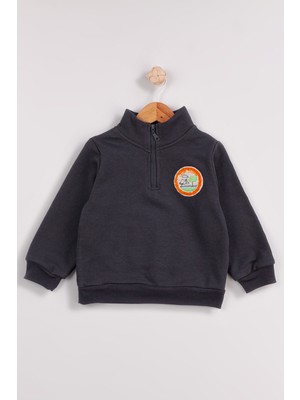 Harika Kids Erkek Çocuk 2'li Paket Kalın Sevimli Ayı Baskılı Sweatshirt