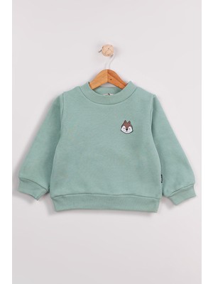 Harika Kids Erkek Çocuk 2'li Paket Kalın Tilki-Ayı Nakışlı  Sweatshirt