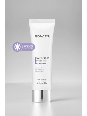 Suya Dayanıklı Ağırlık Yapmayan Güneş Kremi Cre'Ars Profactor Waterproof Sunscreen SPF50+/PA++++