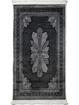 Linada Carpet Pamuk Taban Klasik Desenli Dijital Baskılı Bambu Seccade - LBS332